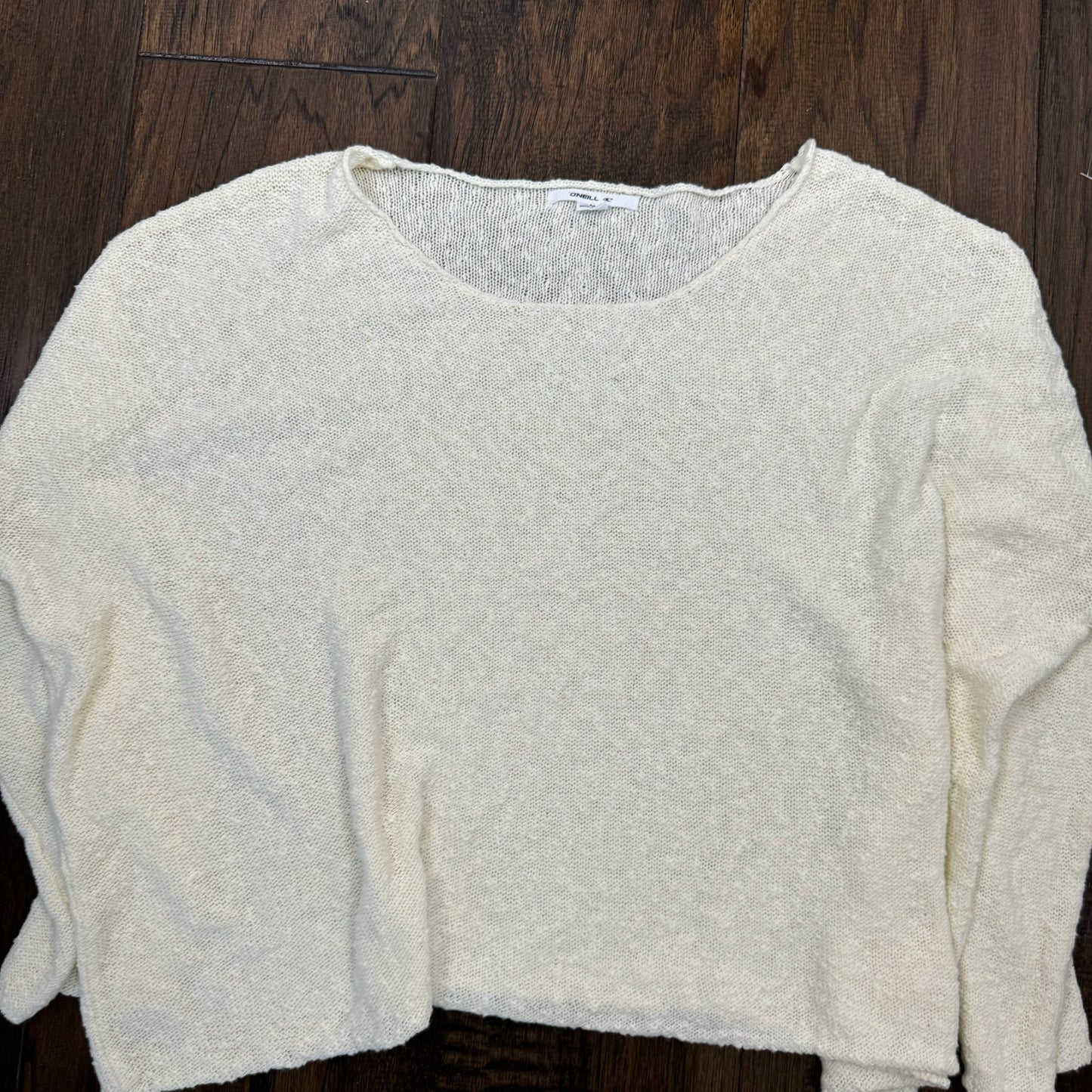 Off The Shoulder Cream Knit Sweater