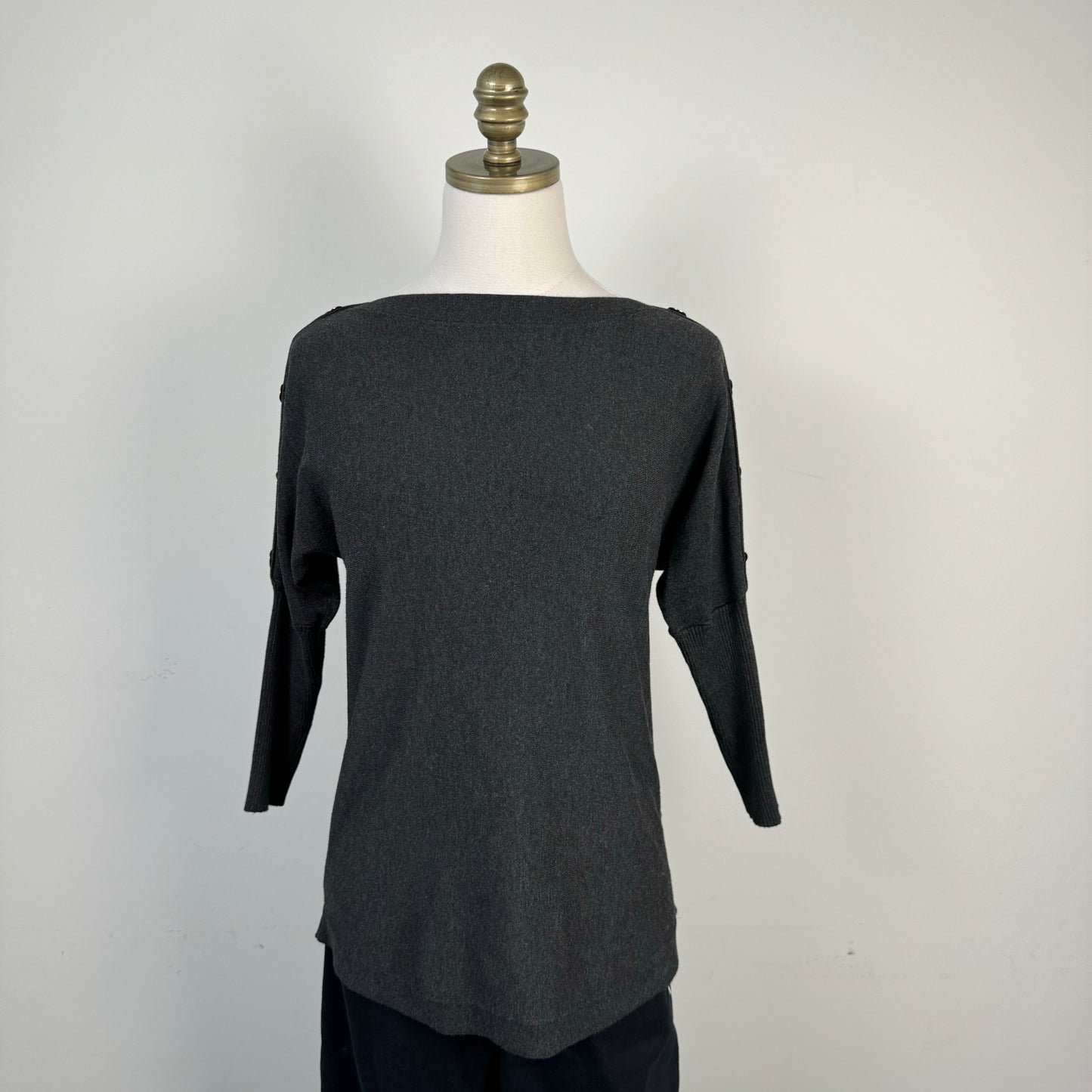 Dark Grey Dolman Sweater