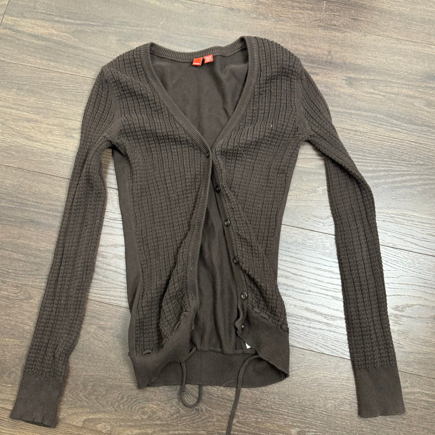 Esprit Brown Fitted Button Up Cardigan