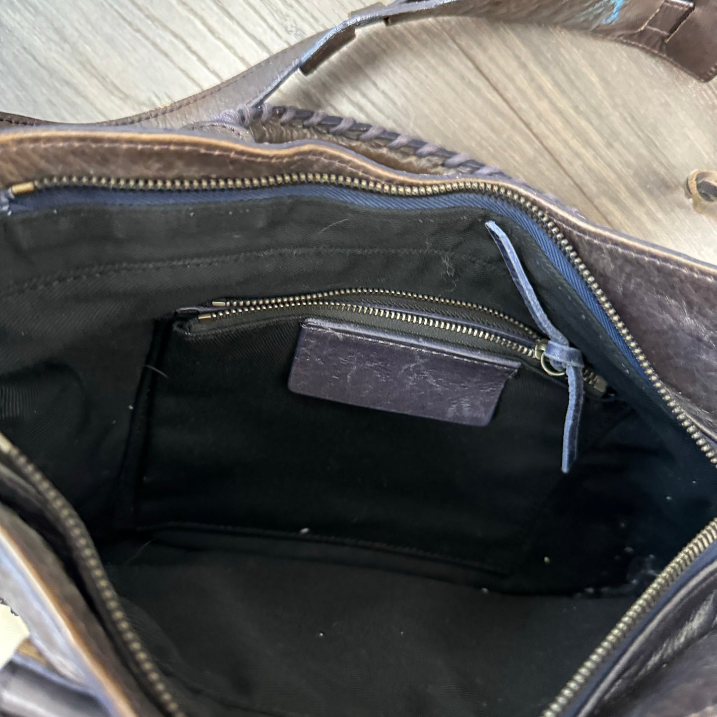 Brown Leather City Bag