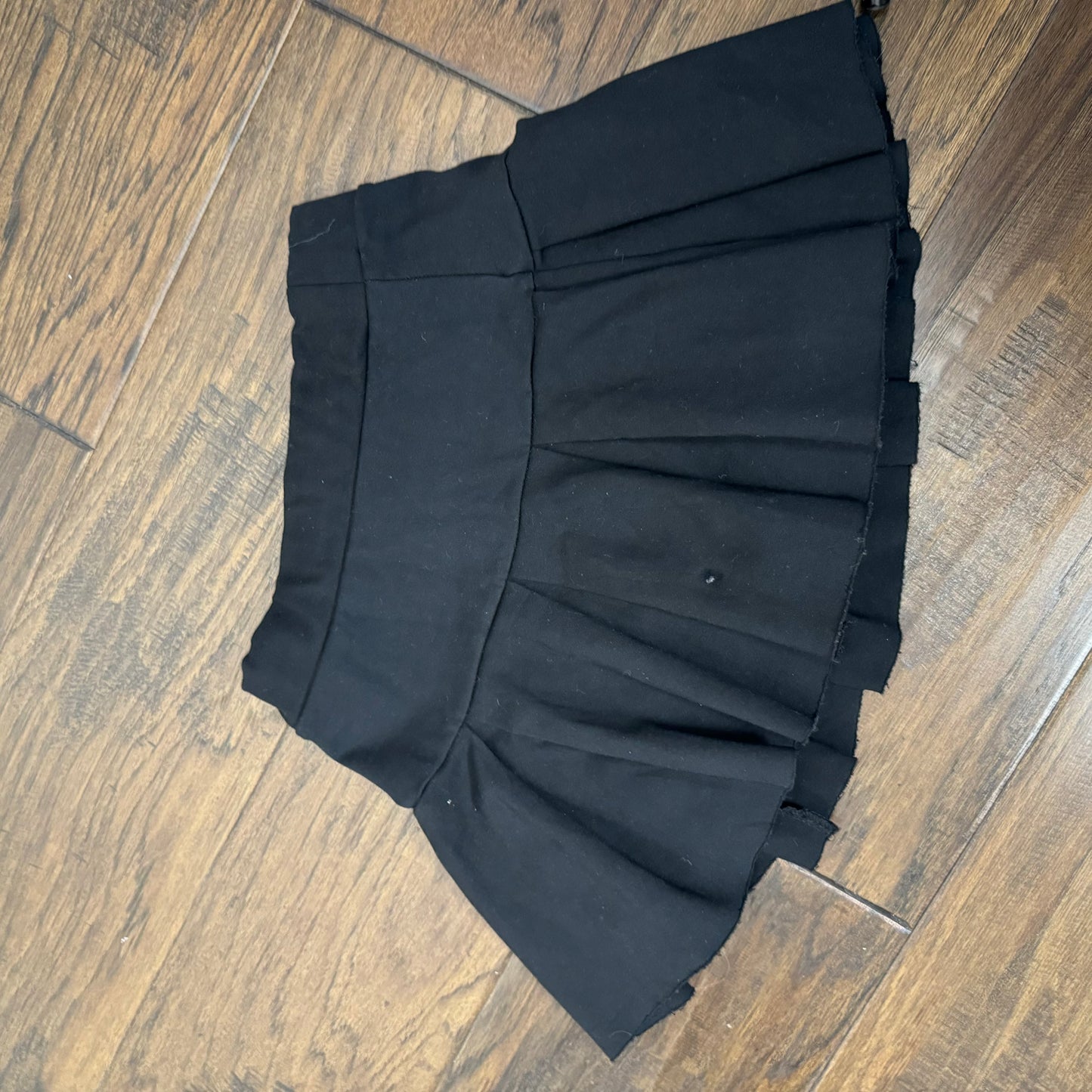 Black Pleated Mini Skirt