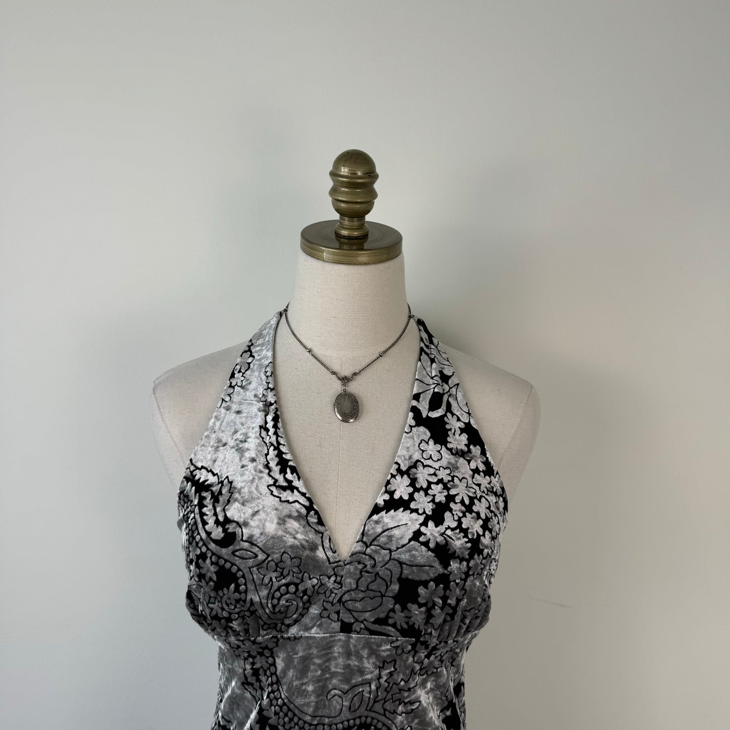 Y2K Velvet Halter Top
