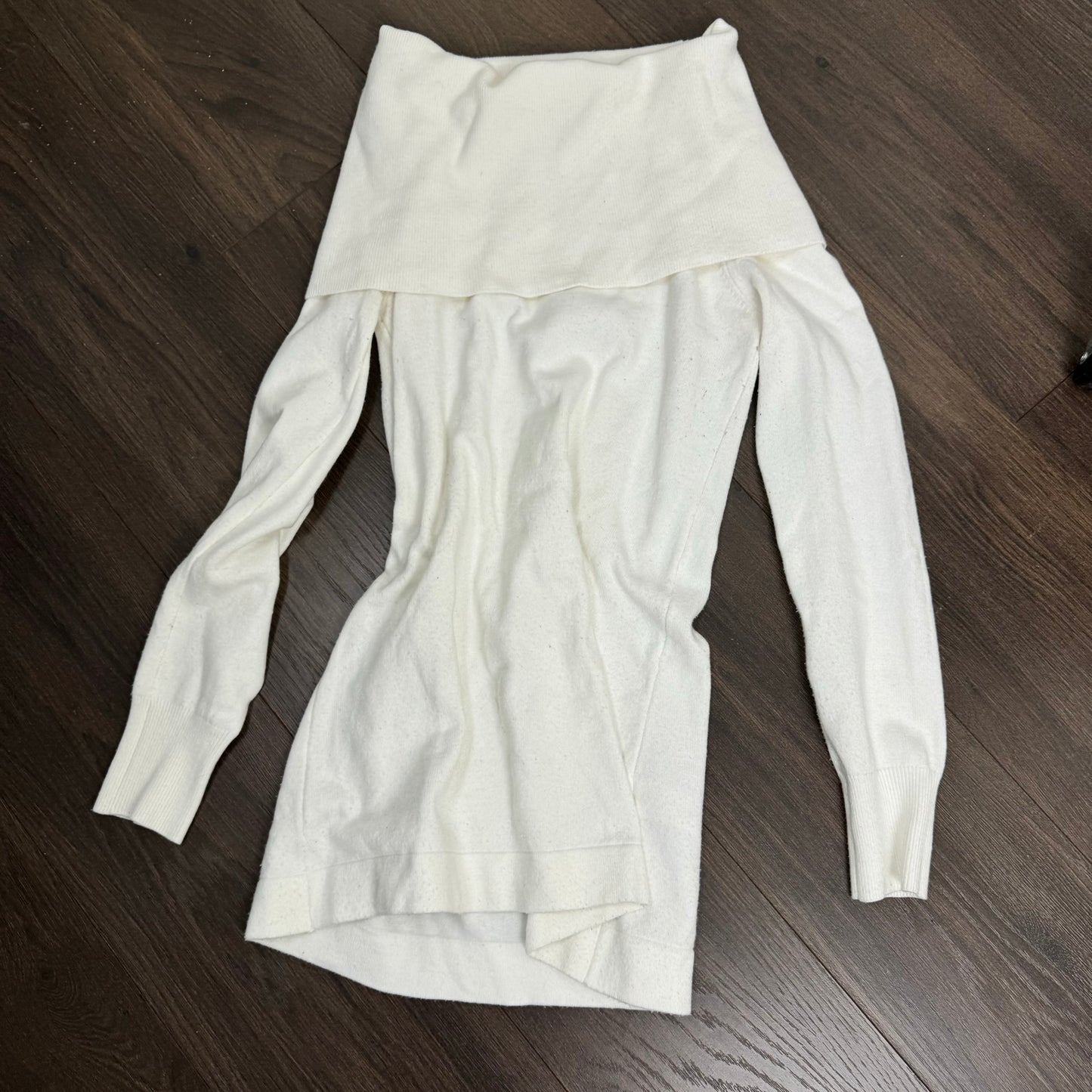 Off Shoulder Knit Sweater / Mini Dress