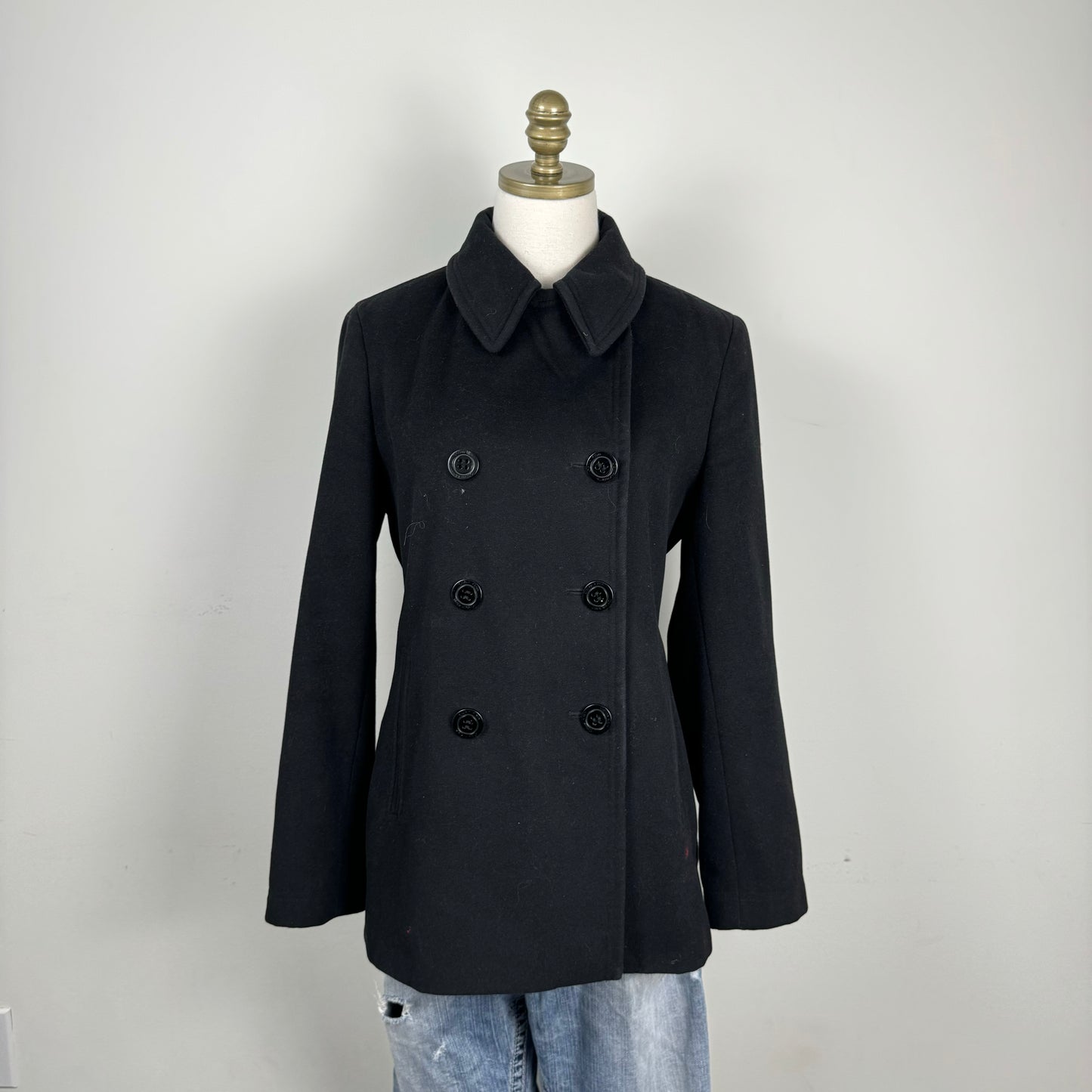 Calvin Klein Wool Blend Peacoat