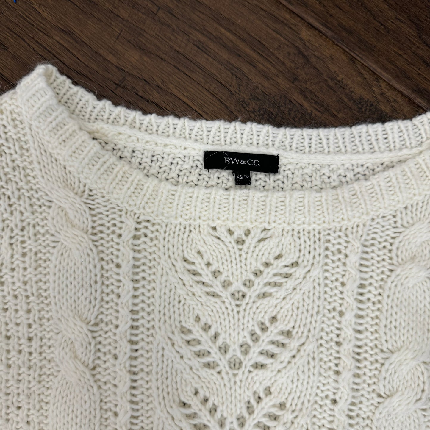 Cream Cable Knit Sweater