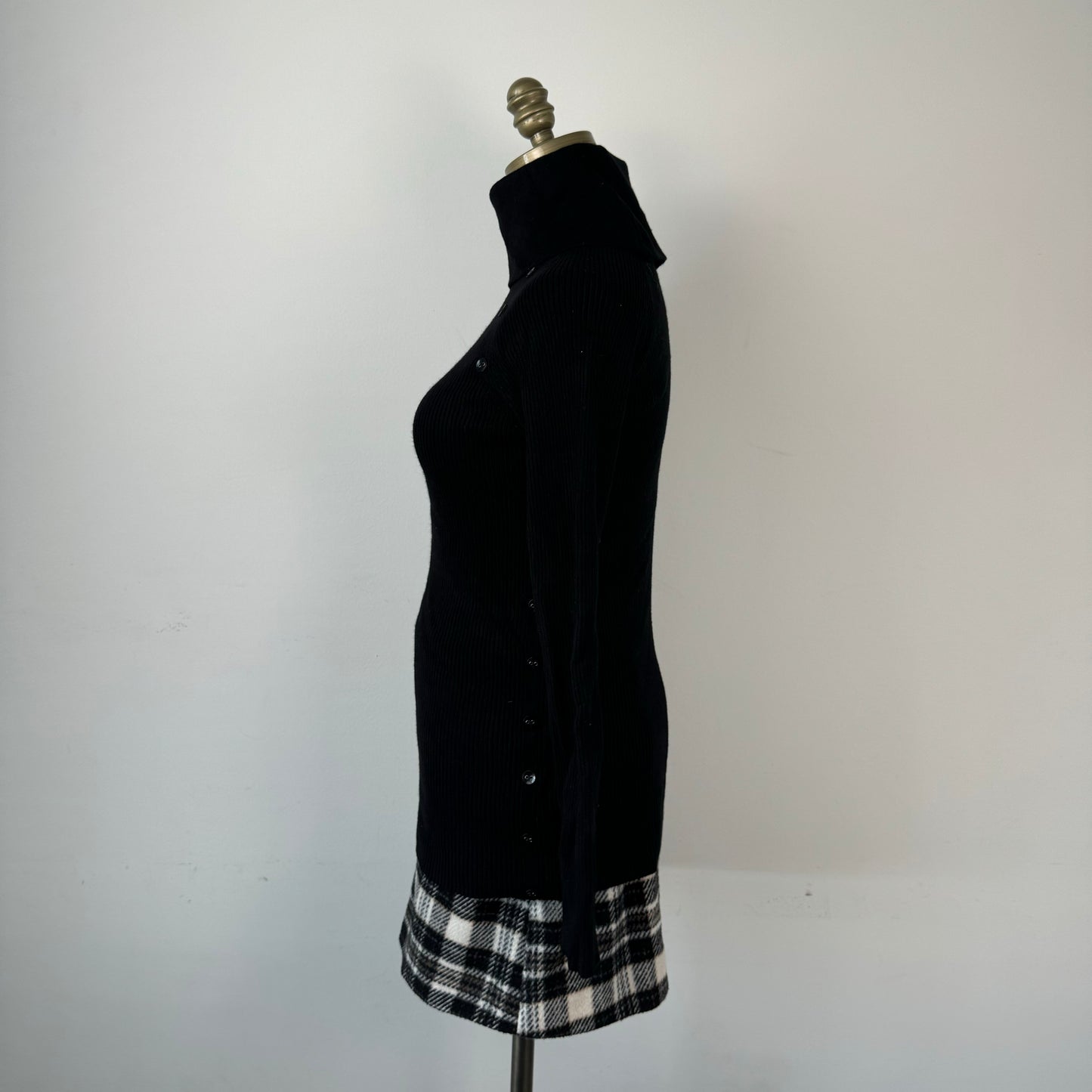 Black Fitted Turtleneck Sweater