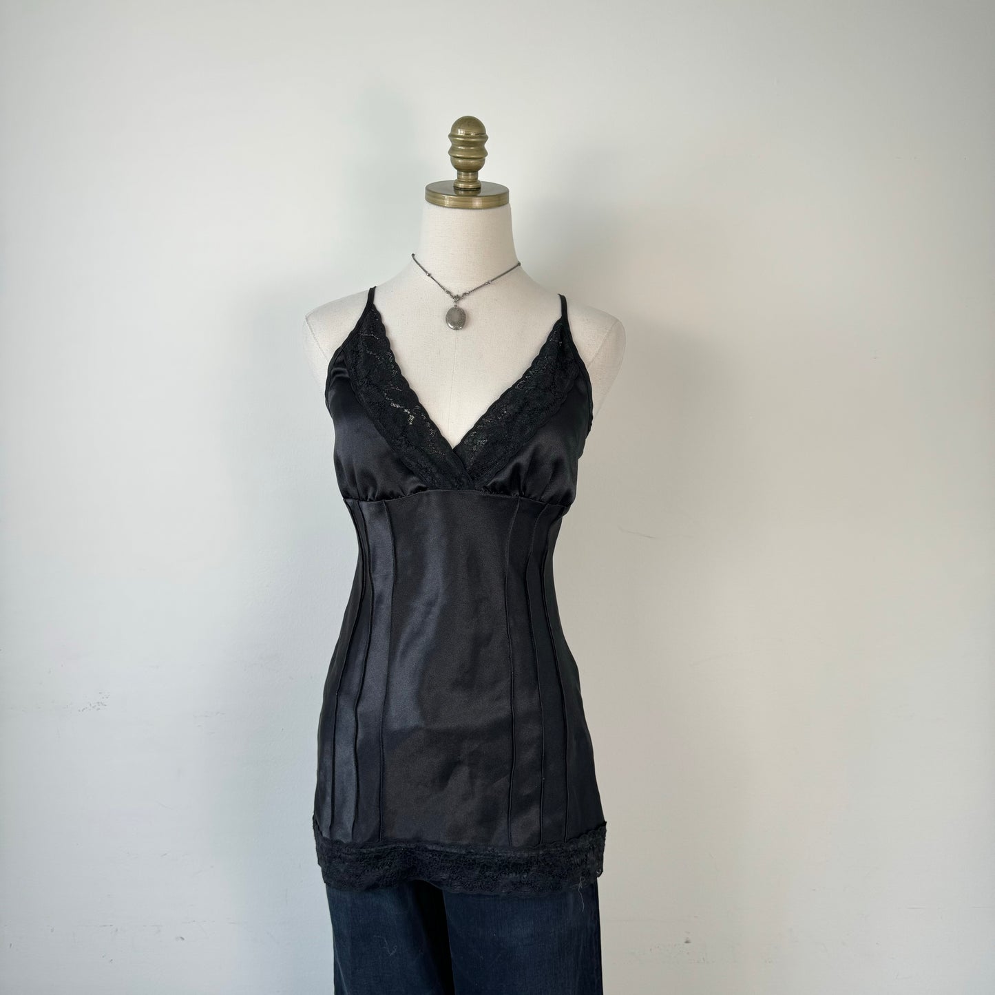 Vintage Babydoll Lace Trim Cami / Slip