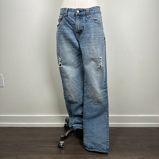 U.S. Polo Light Wash Distressed Straight Cut Jeans