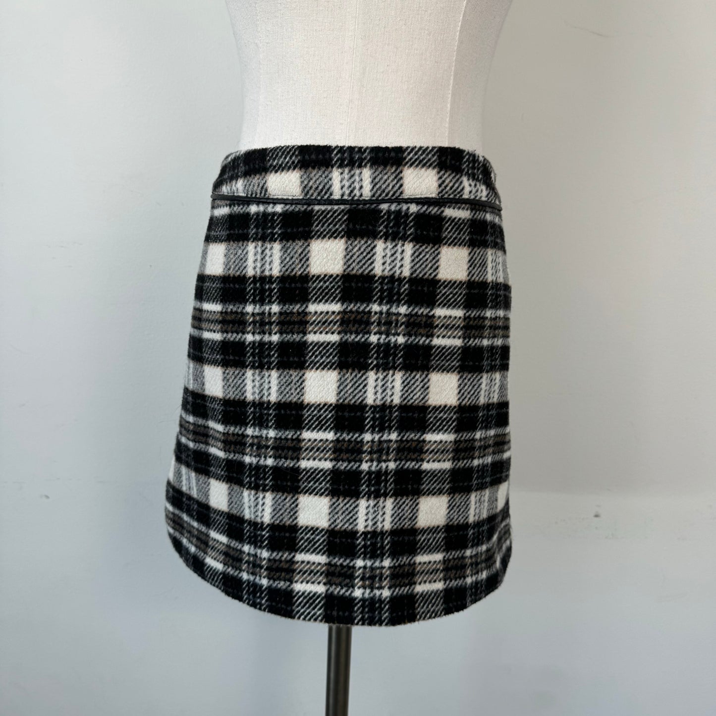 Abercrombie Plaid Knit Mini Skirt