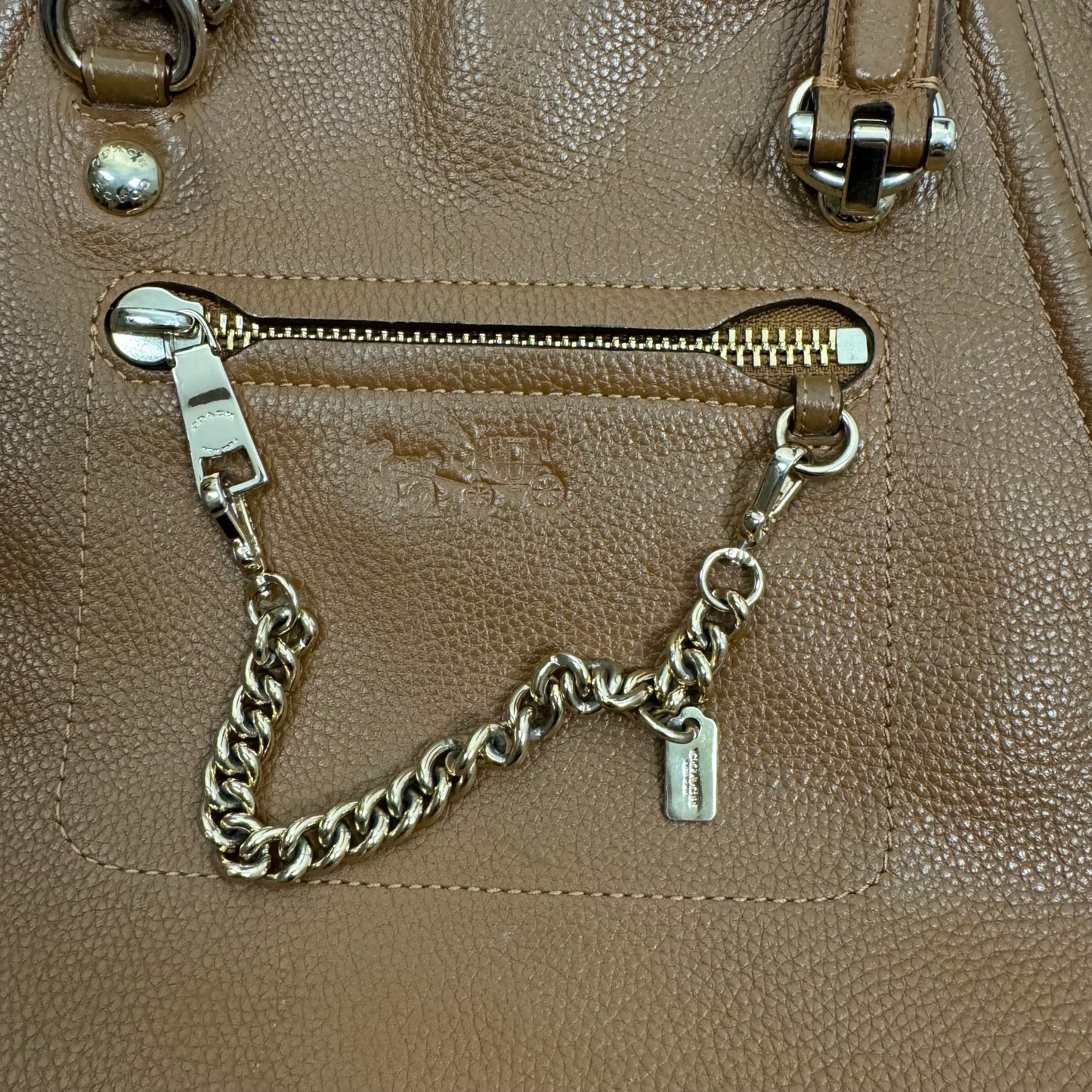 Coach Tan Leather Bag