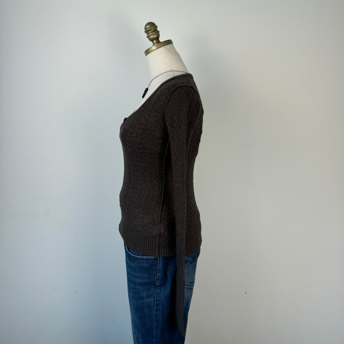 Fitted Rory Cable Knit Sweater