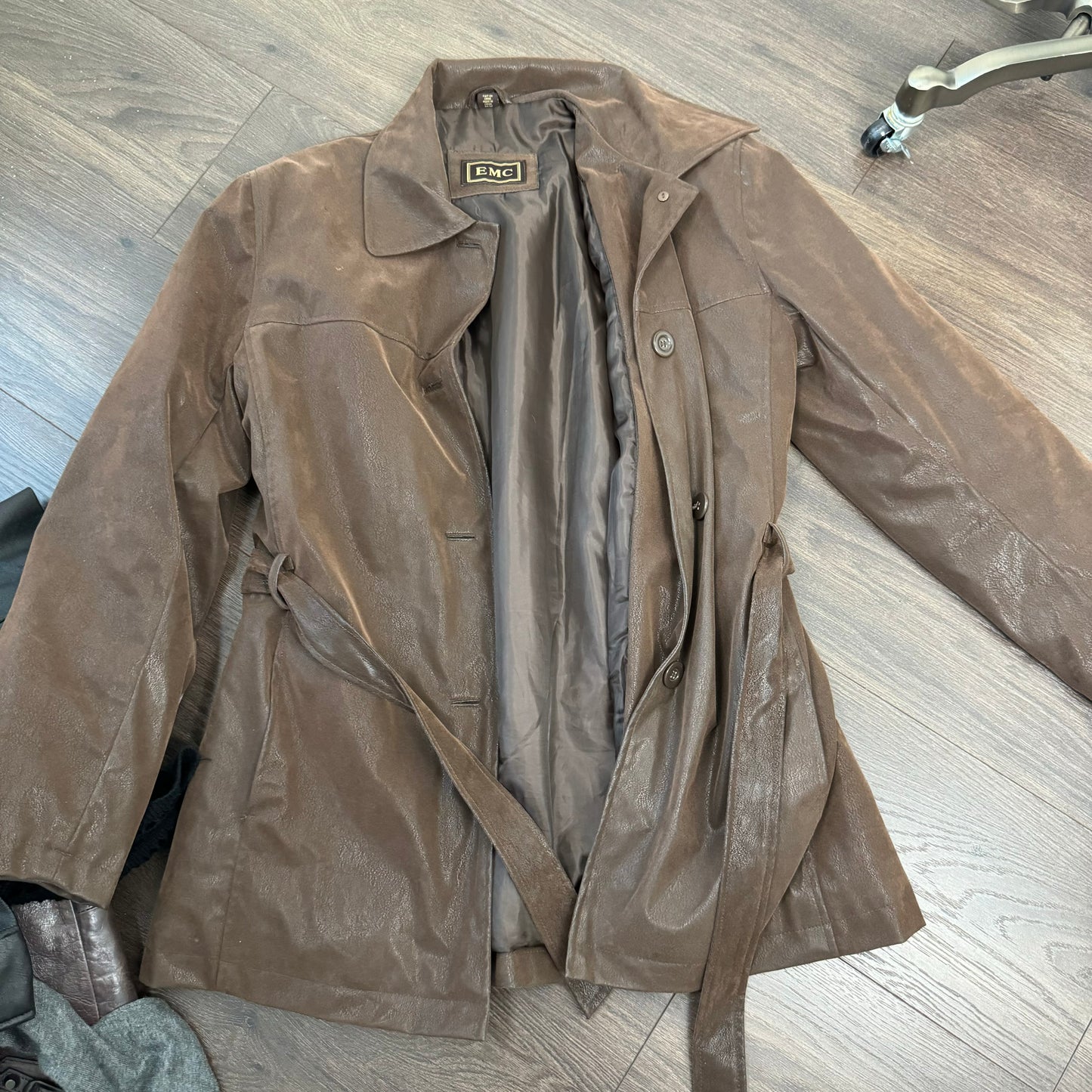 Vintage Faux Suede Brown Jacket