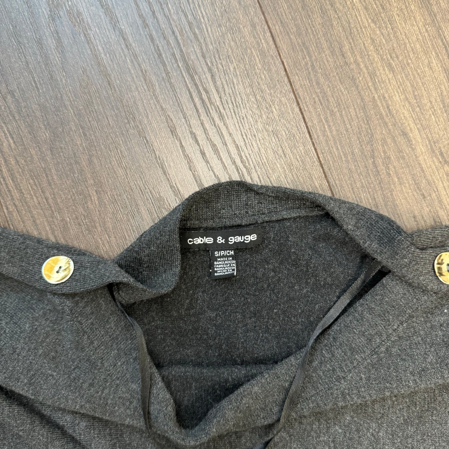 Dark Grey Dolman Sweater