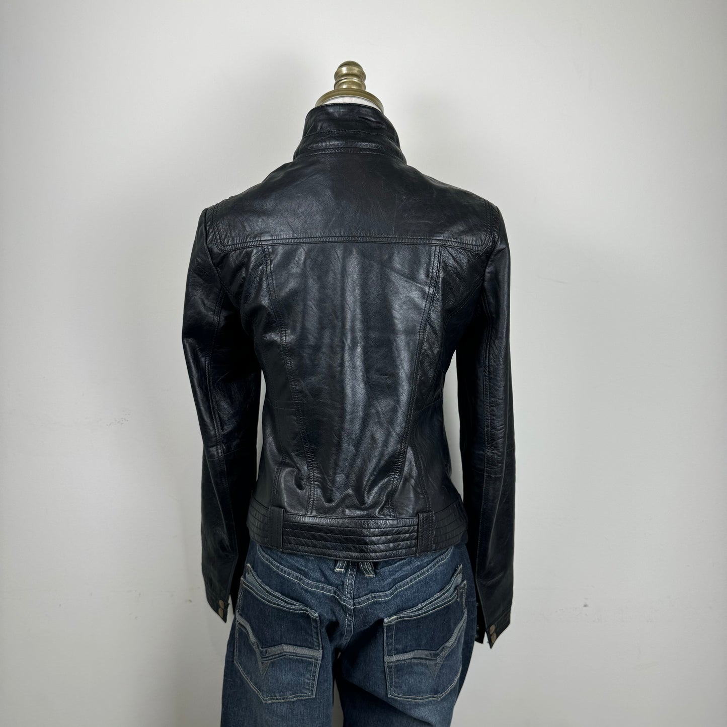 Black Fitted Moto Jacket