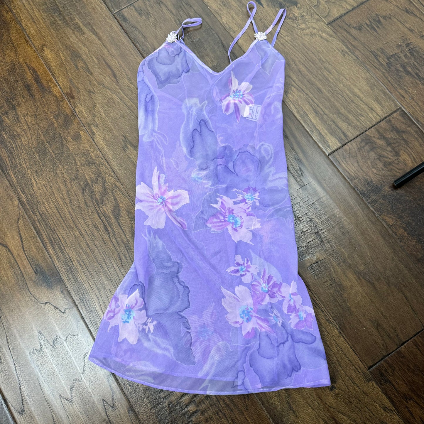 Vintage La Vie En Rose Semi Sheer Slip