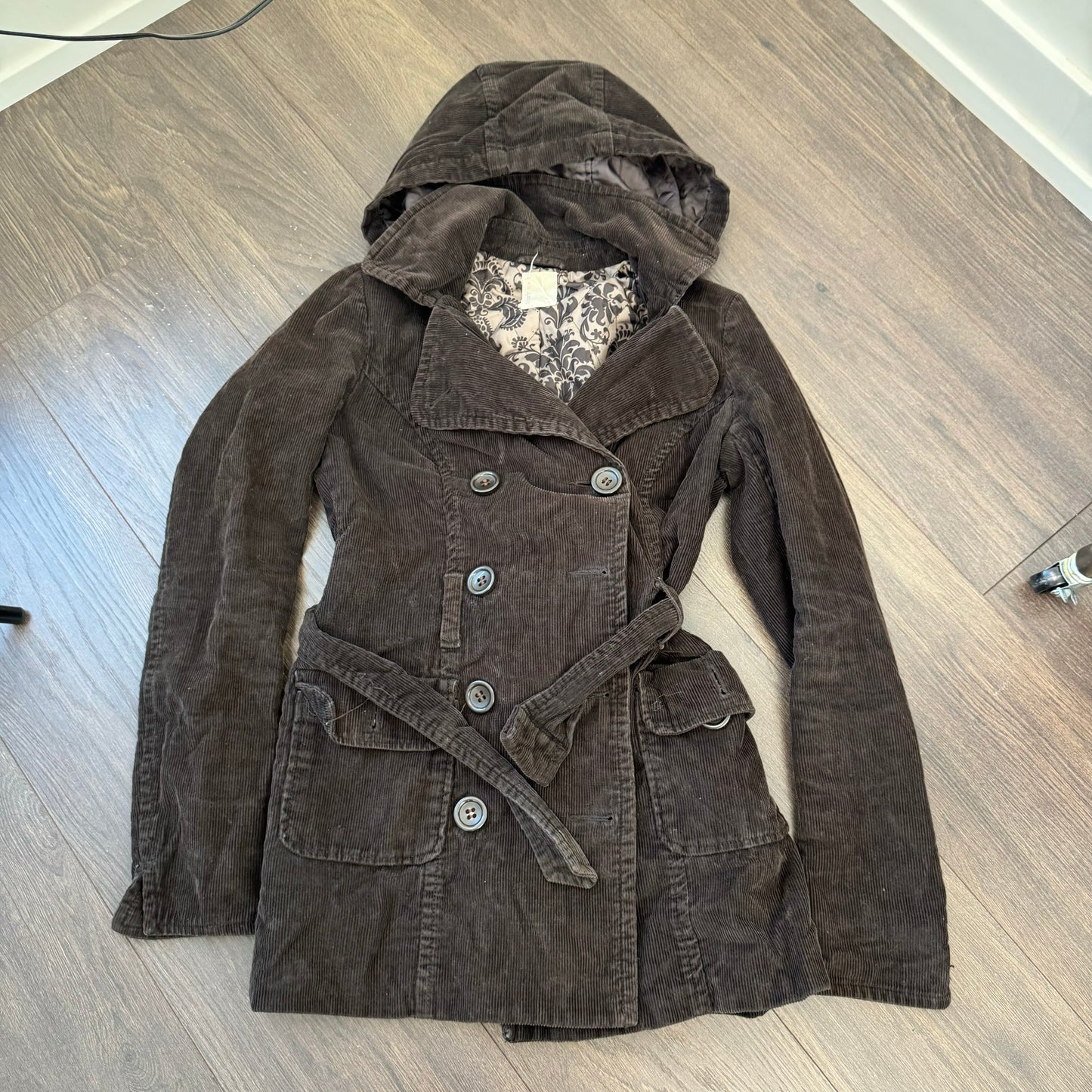 Corduroy Brown Trench Coat