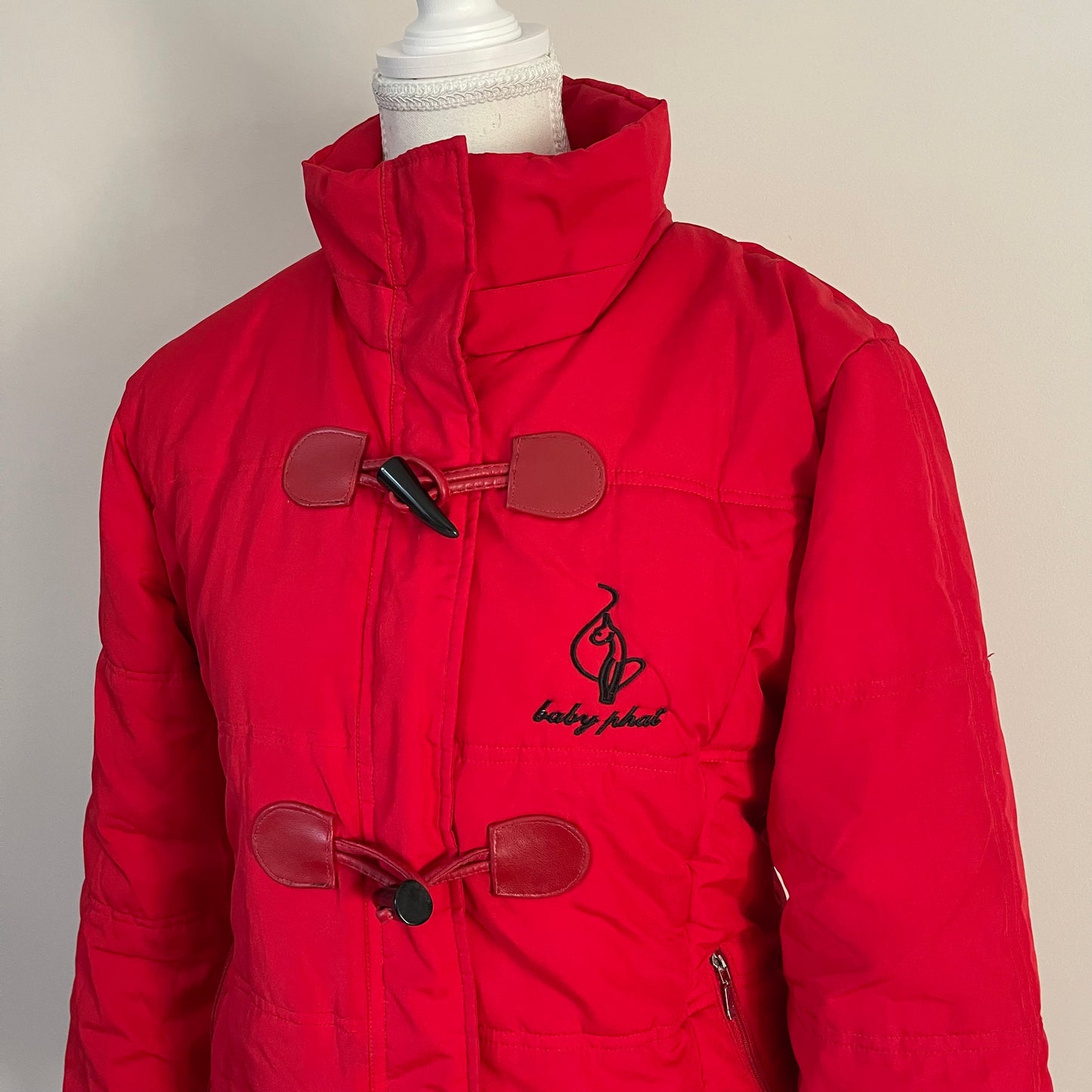 Y2K Baby Phat Red Puffer Jacket