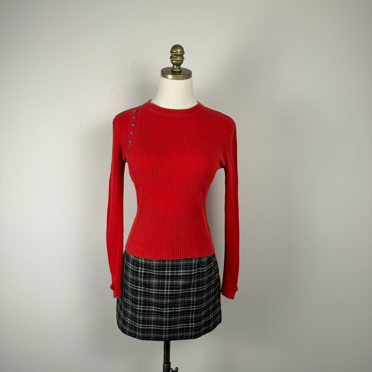 Vintage Plaid Mini Skirt