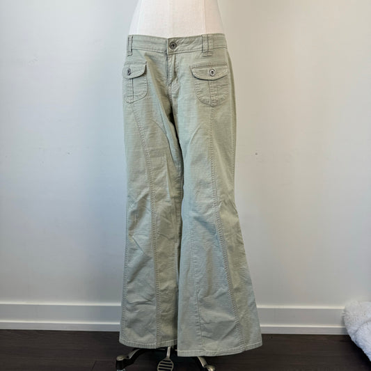 Low Rise Y2K Flared Cargo Trousers