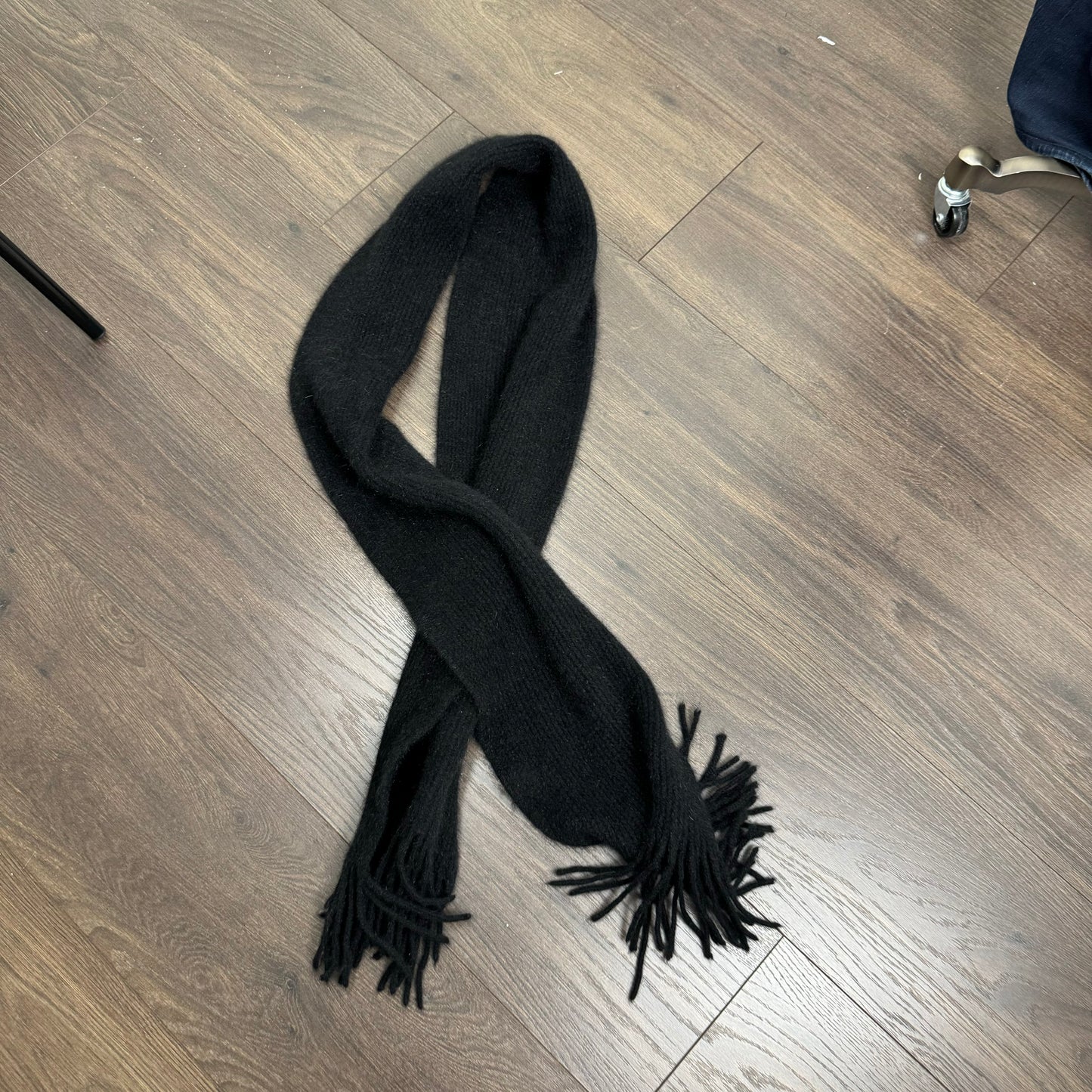 Black Knit Scarf
