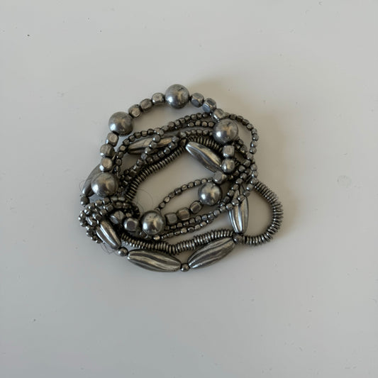 Silver Beaded Bracelet