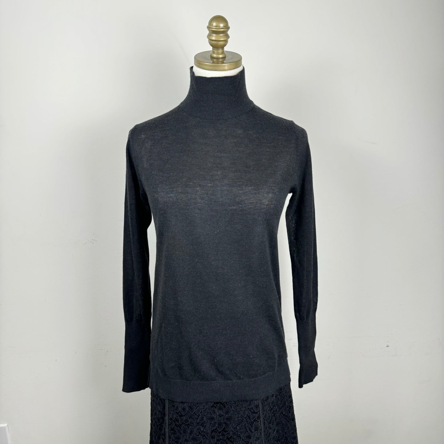 Dark Grey Turtleneck Sweater