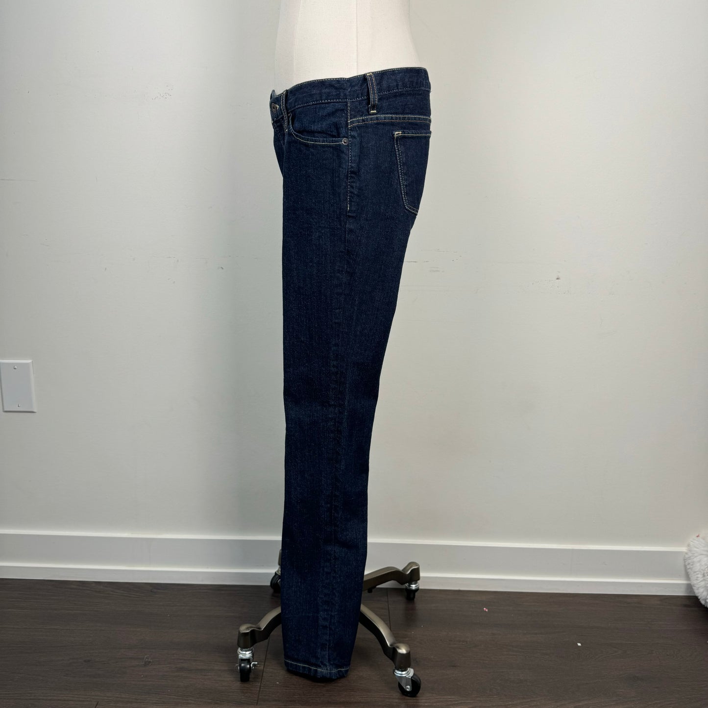 Guess Low Rise Dark Wash Straight Cut Jeans