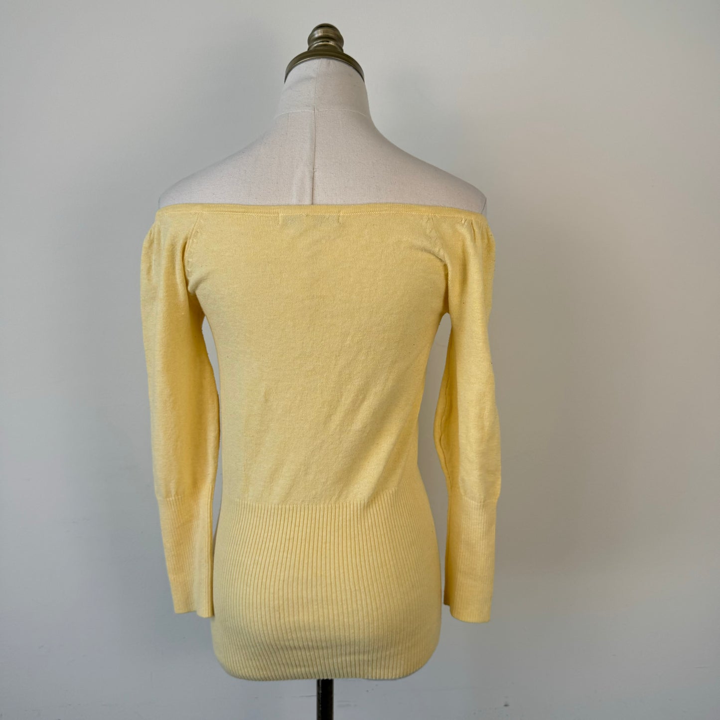 Butter Yellow Dainty Off Shoulder Top