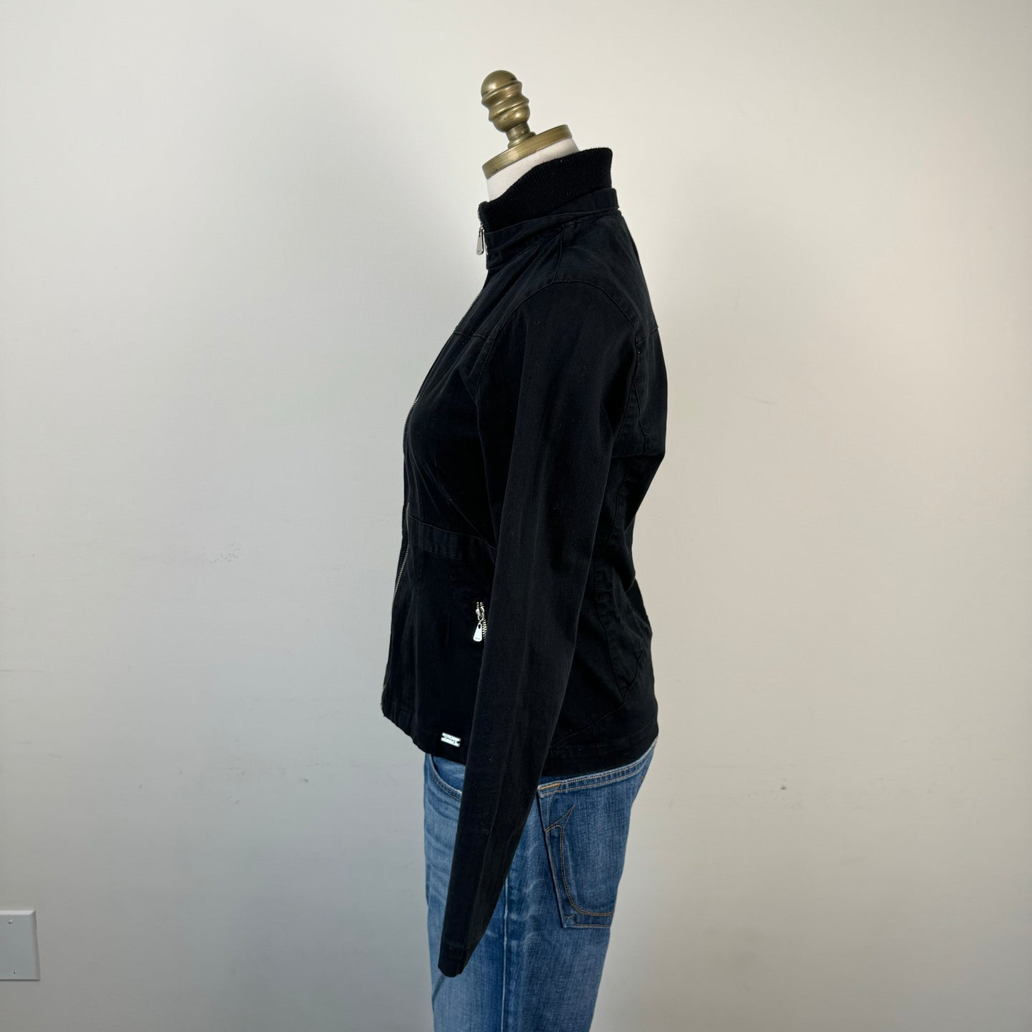 Black Fitted Moto Jacket