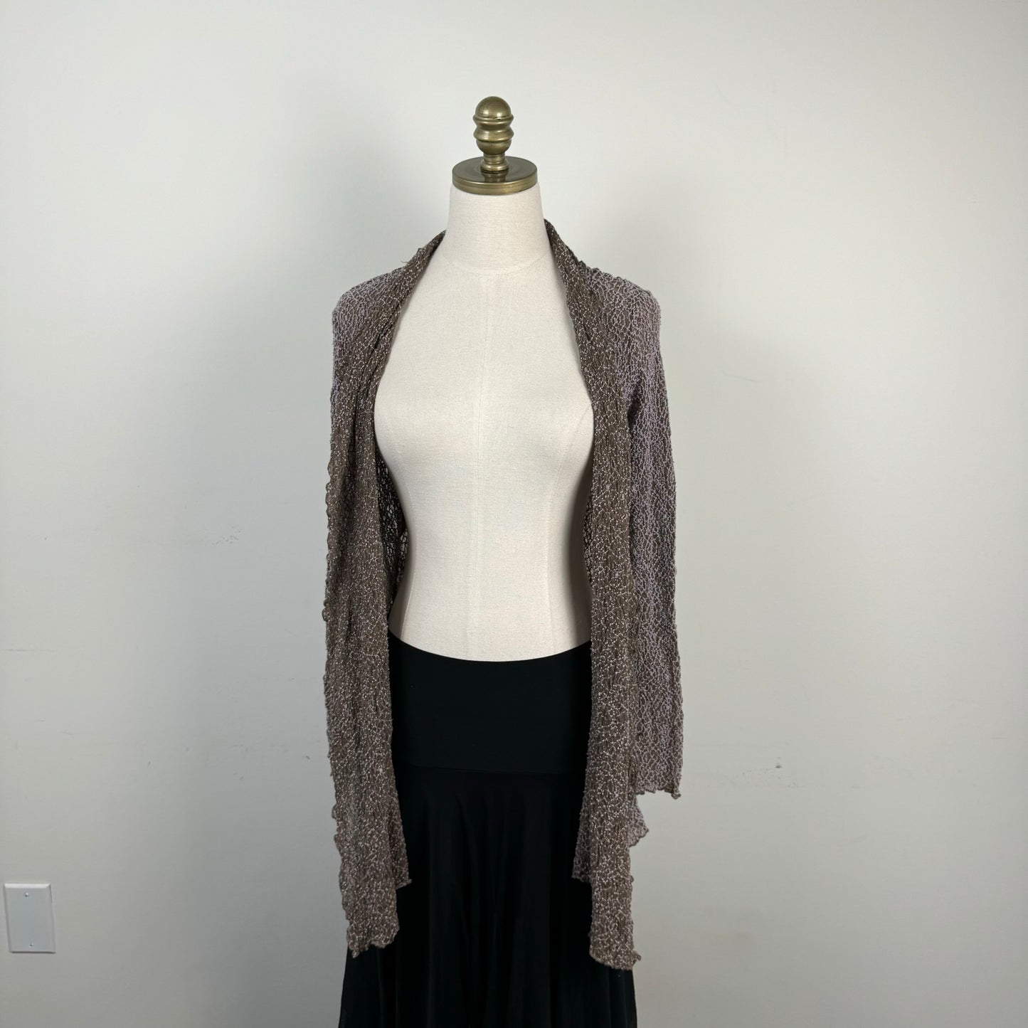 Fairy Mesh Lace Open Front Tie Up Cardigan