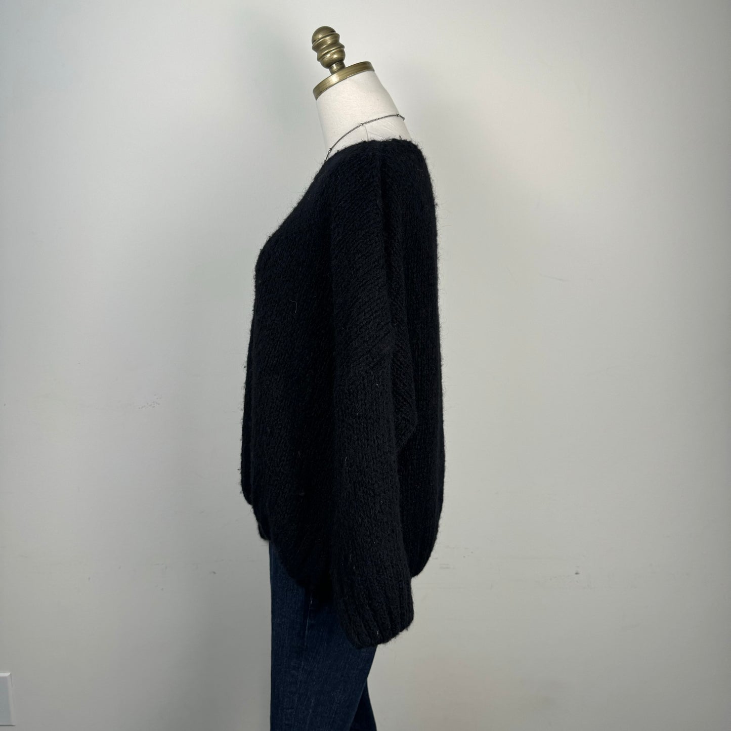 Black Off Shoulder Sweater