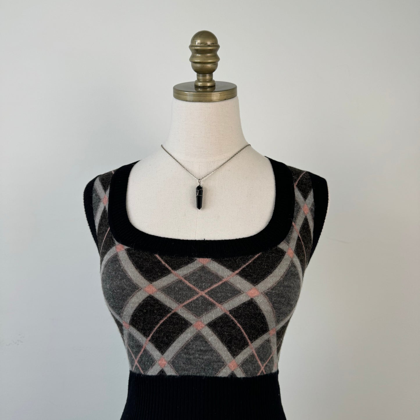 Argyle Fitted Vest Top
