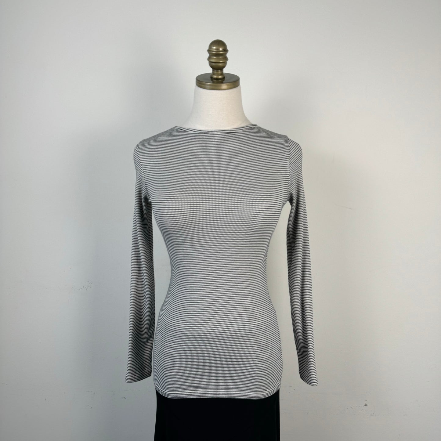 Fitted High Neck Long Sleeve Top
