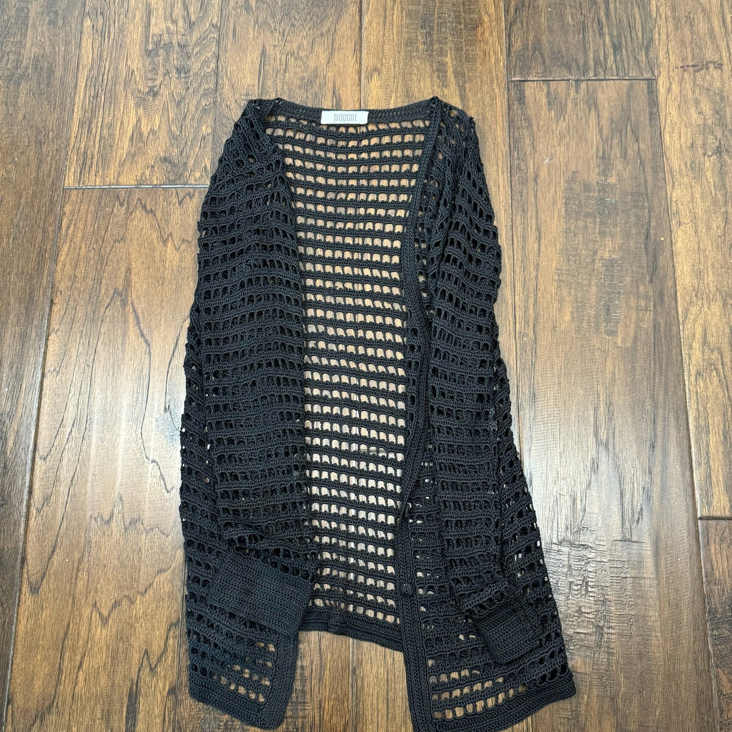 Vintage Open Mesh Knit Cardigan