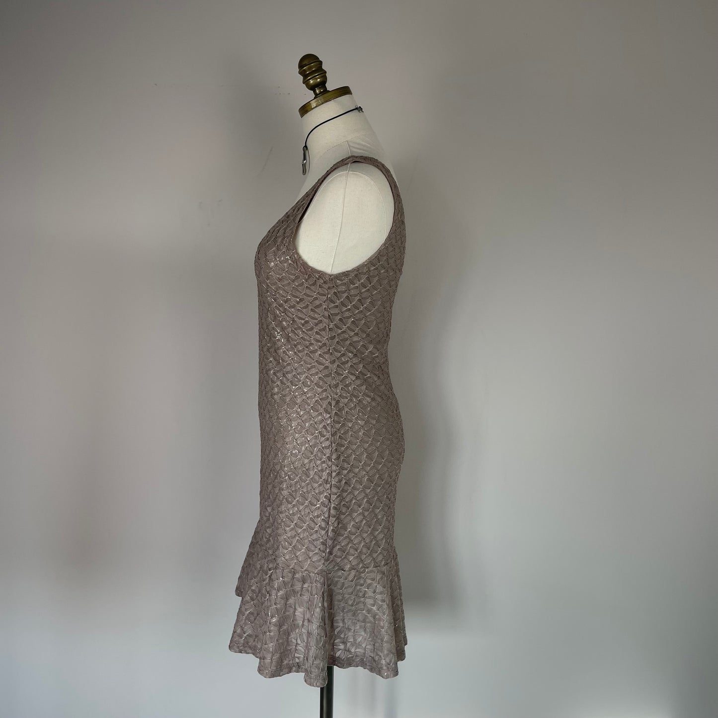 Mermaidcore Textured Ruffled Midi Dress