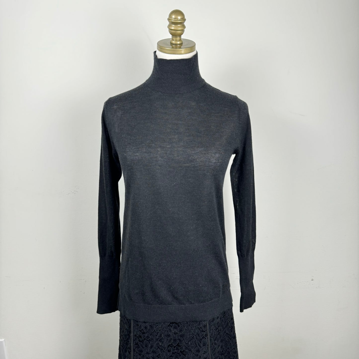 Dark Grey Turtleneck Sweater