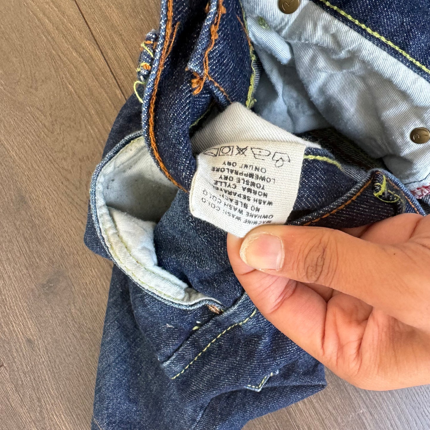 Evisu Dark Wash Denim Jorts