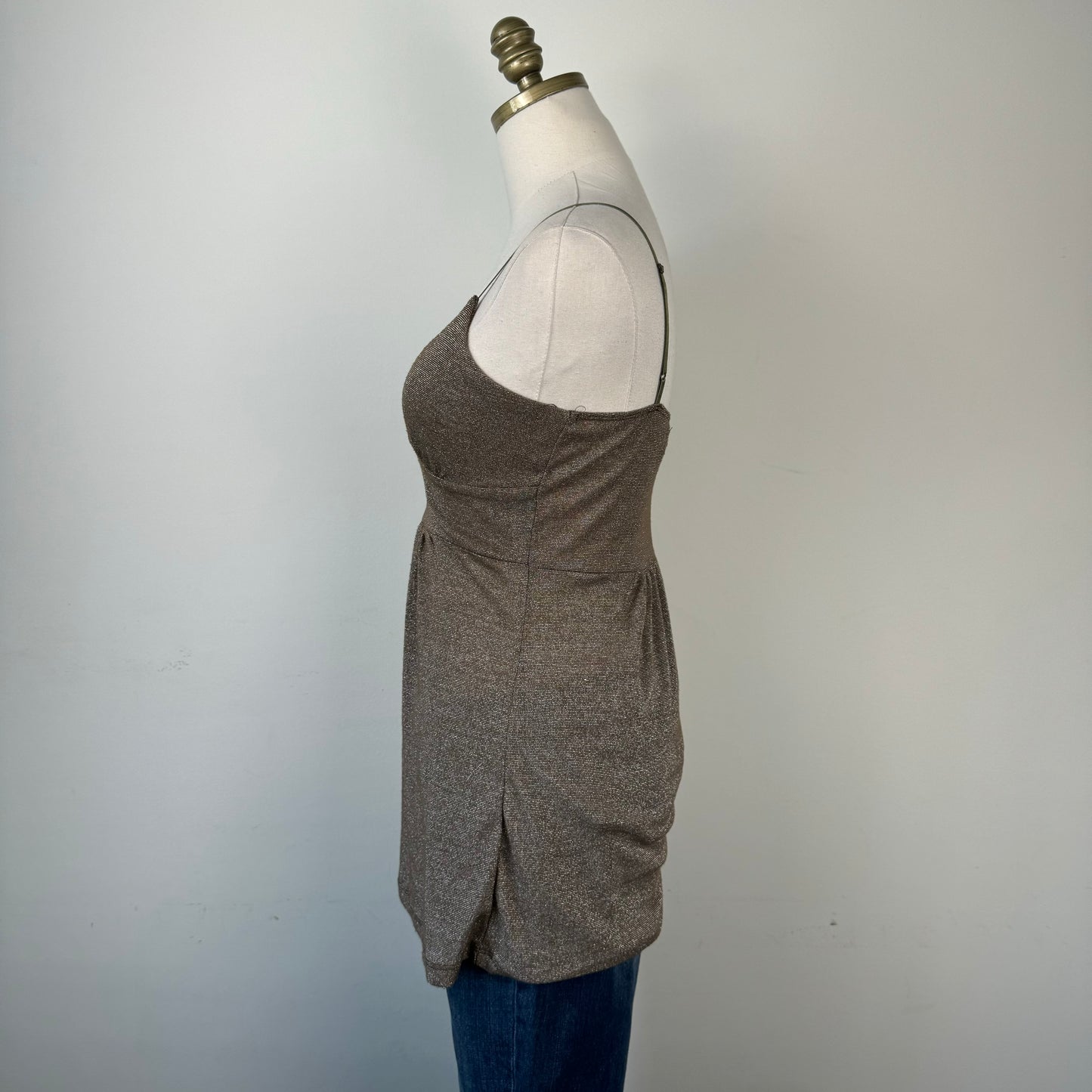 Vintage Costa Blanca Brown Babydoll Top