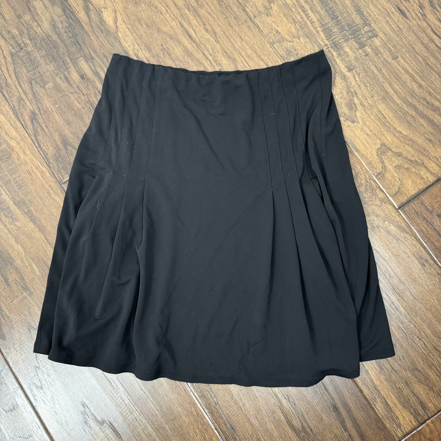 Black Chiffon Mini/Midi Skirt