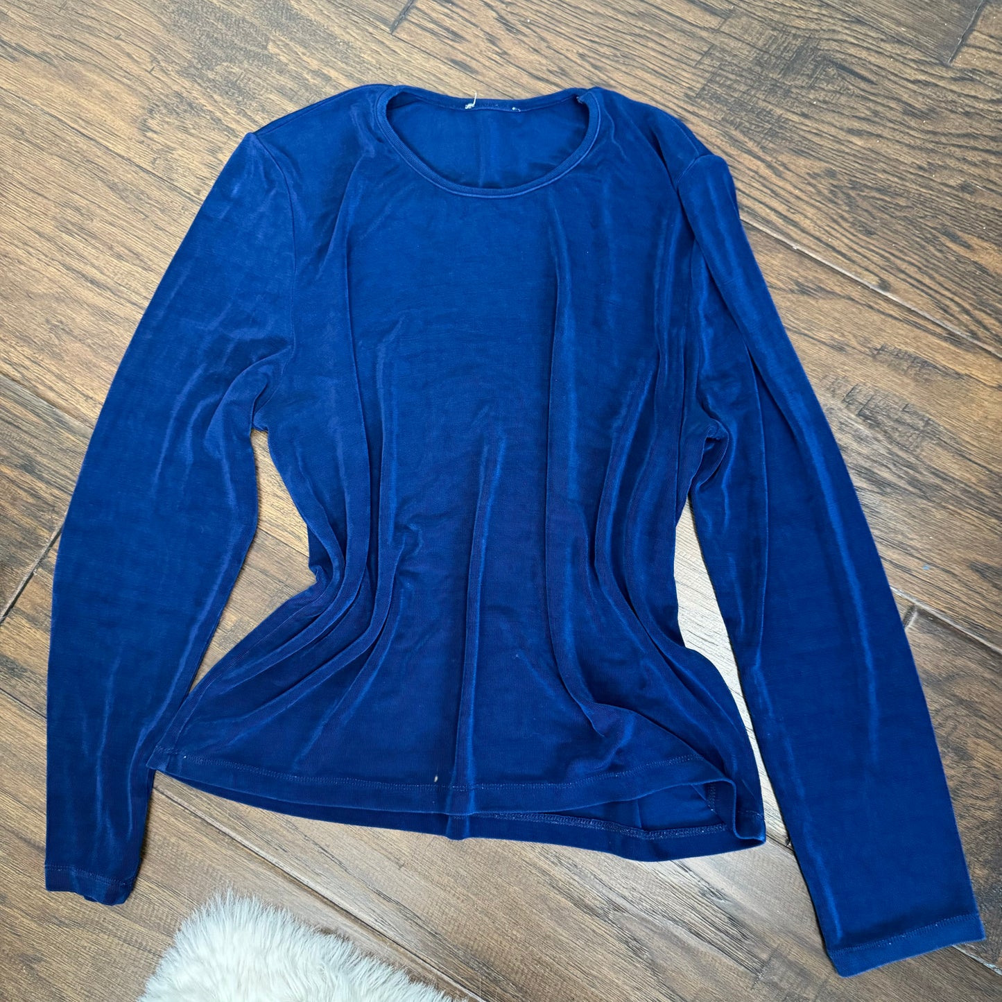 Vintage Metallic Long Sleeve Top