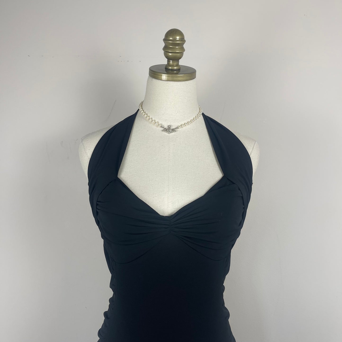 Vintage Morgan De Toi Black Halter Dress