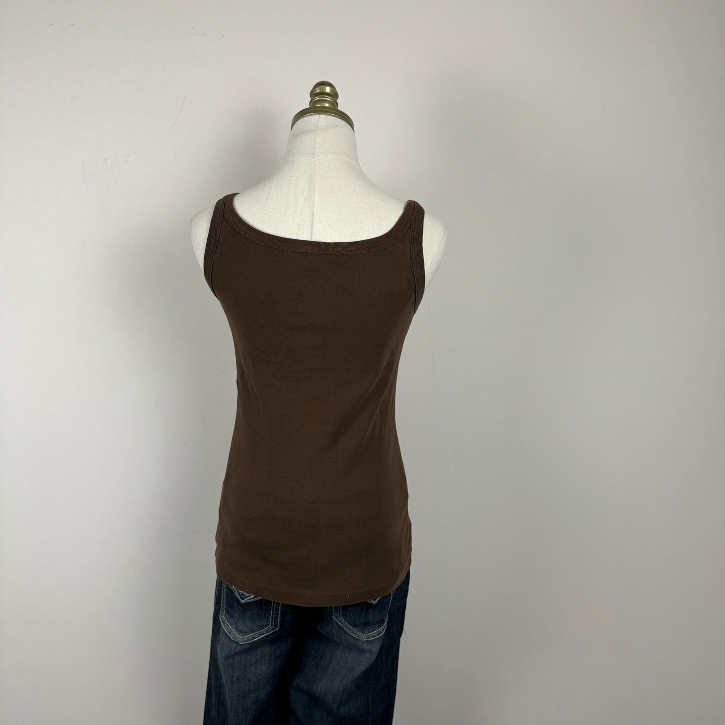 Vintage Brown Knit Tank