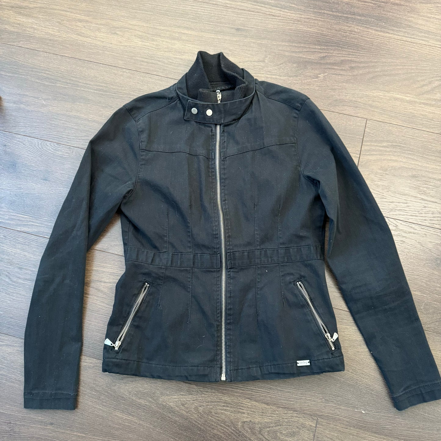 Black Fitted Moto Jacket