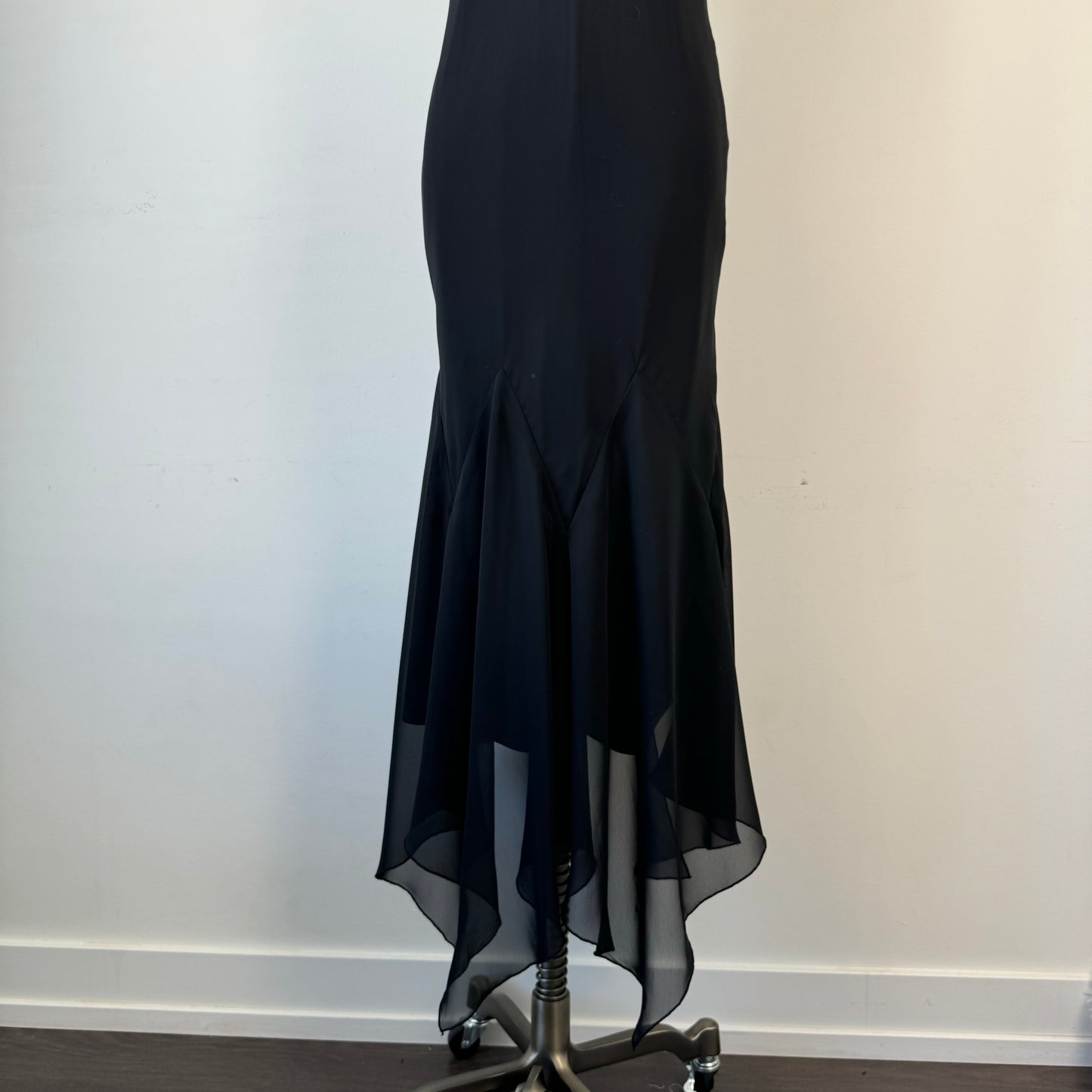 Vintage Black Fairy Ruffled Hem Dress