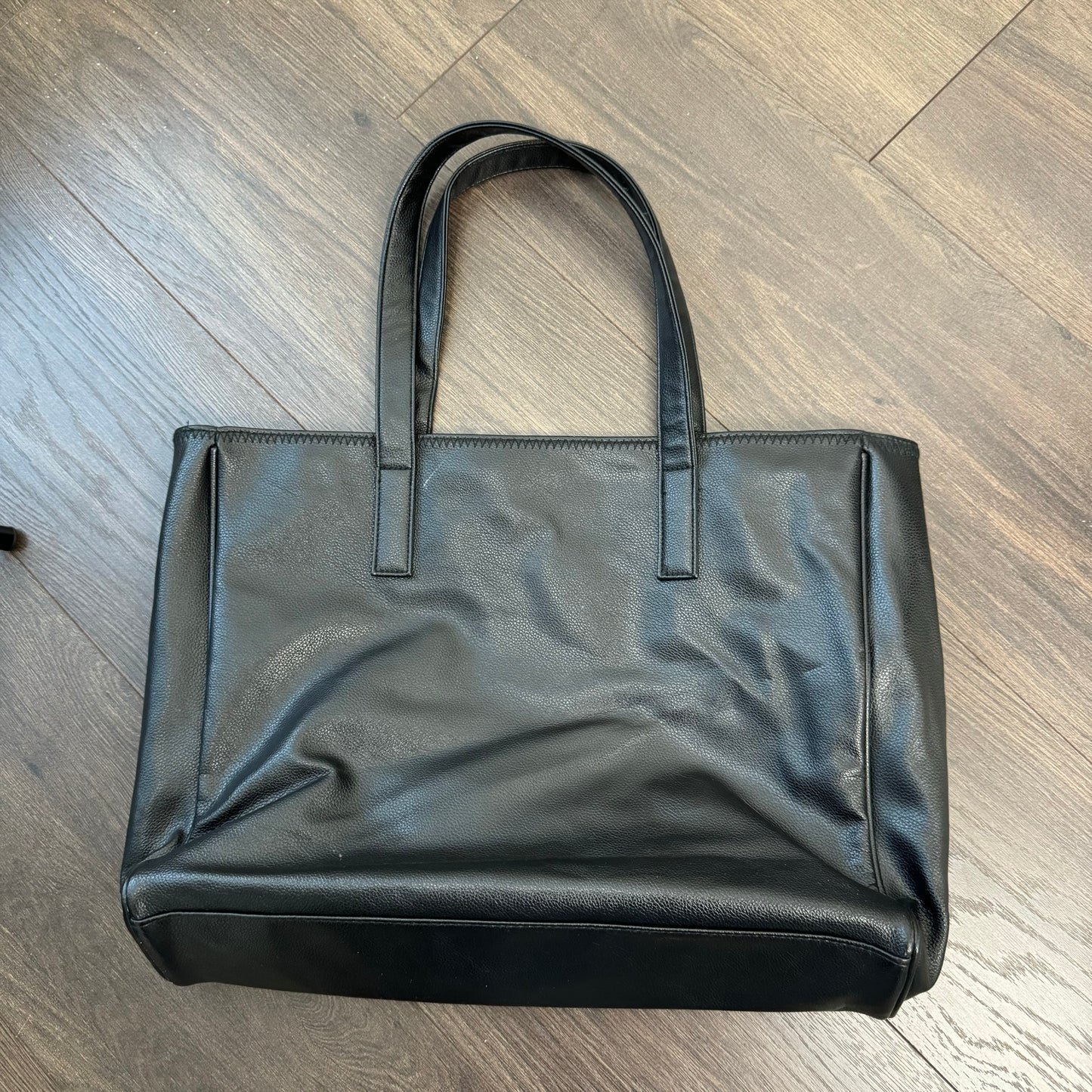 Oversized Black Studded Leather Bag