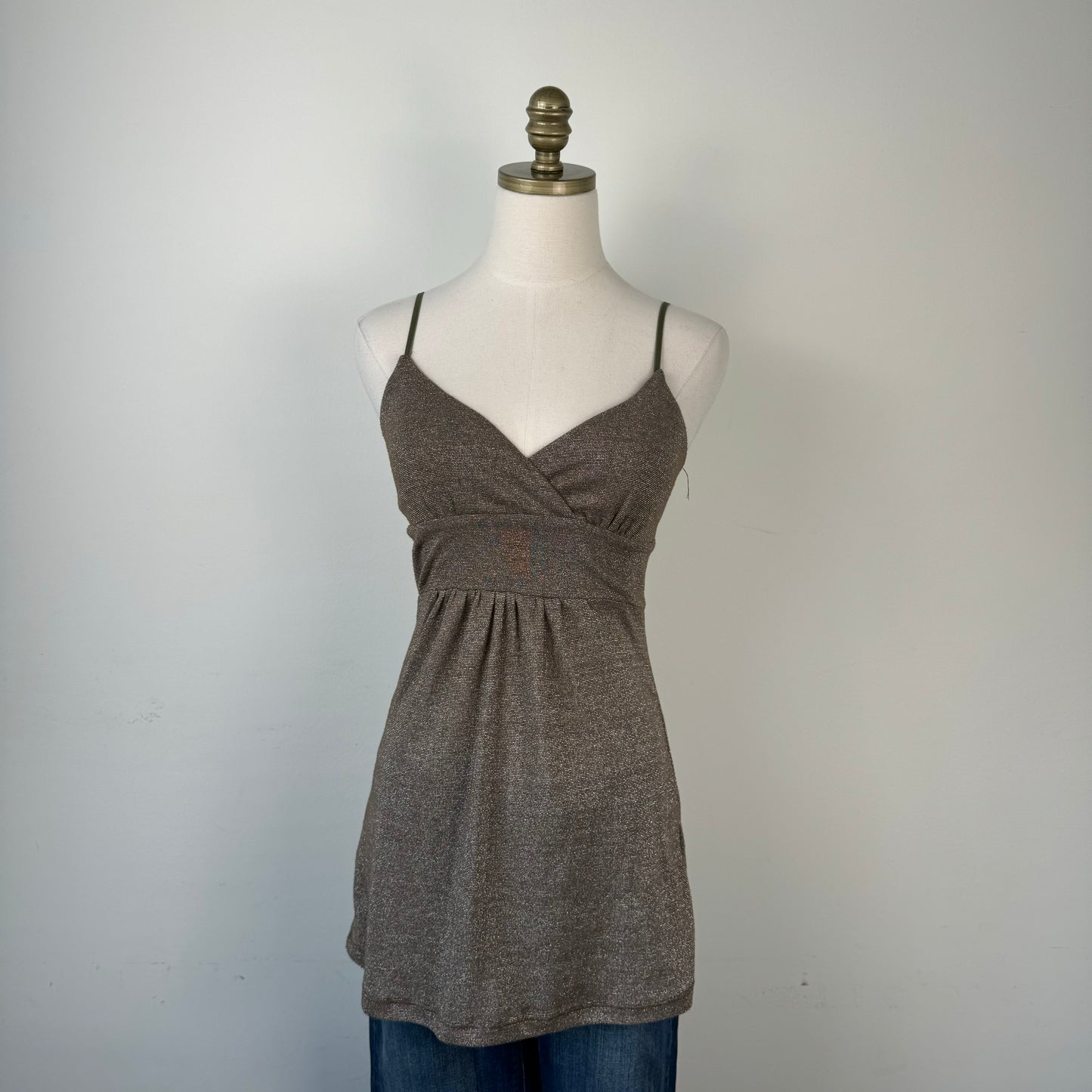 Vintage Costa Blanca Brown Babydoll Top