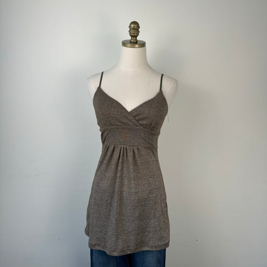 Vintage Costa Blanca Brown Babydoll Top