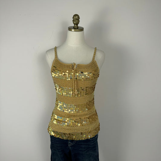 Y2K Sequin Knit Sleeveless Top