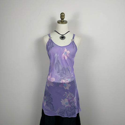 Vintage La Vie En Rose Semi Sheer Slip