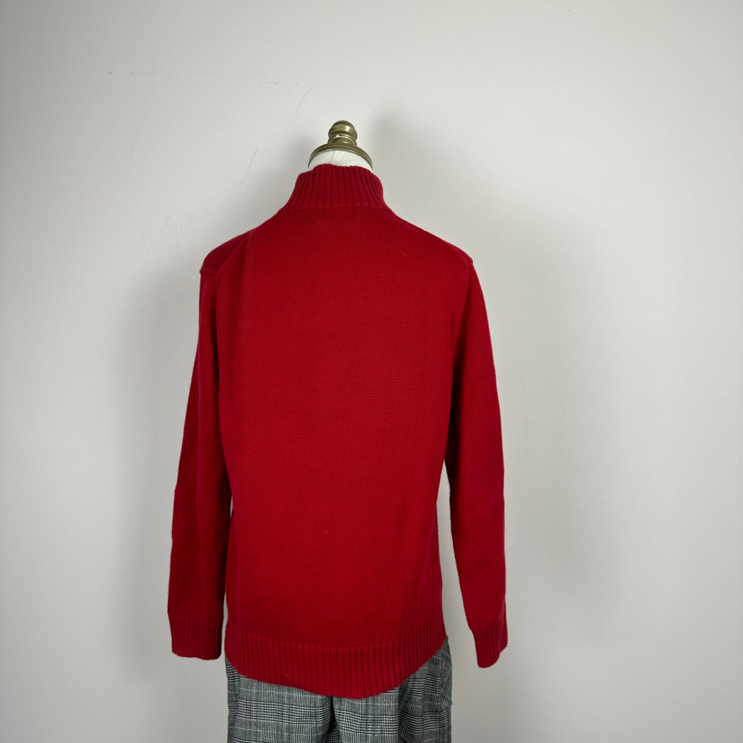 Red Polo Ralph Lauren Quarter Zip Sweater